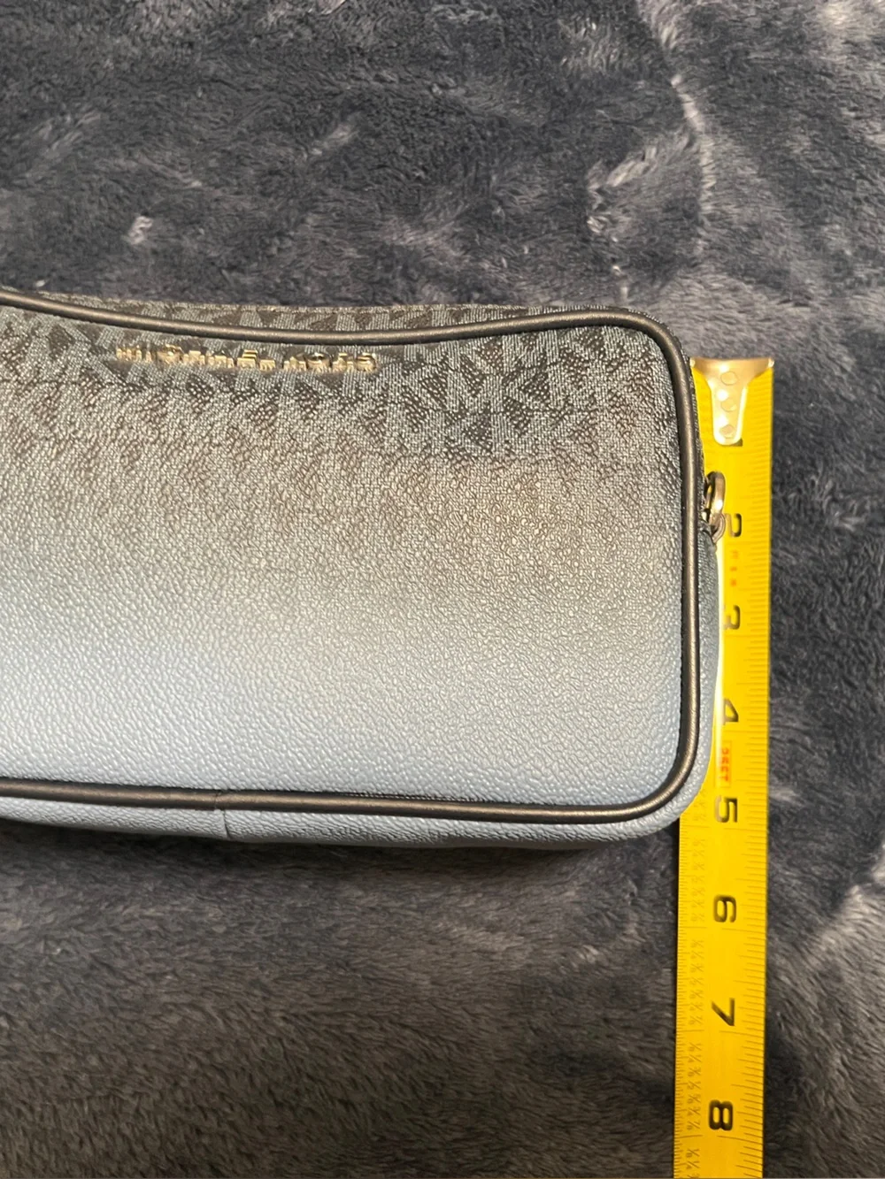 Michael Kors blue ombré Signature Crossbody Bag